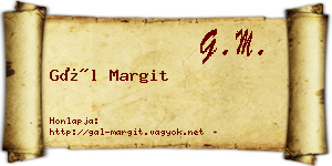 Gál Margit névjegykártya